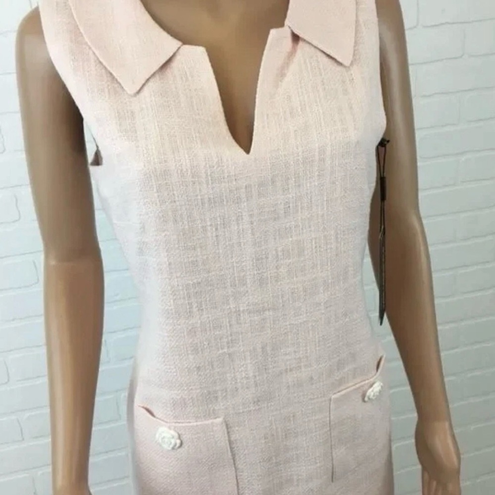 Karl Lagerfeld Soft Pink Textured Dress